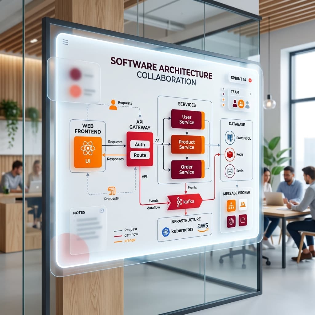AI Lab 99 Story Whiteboard Illustration